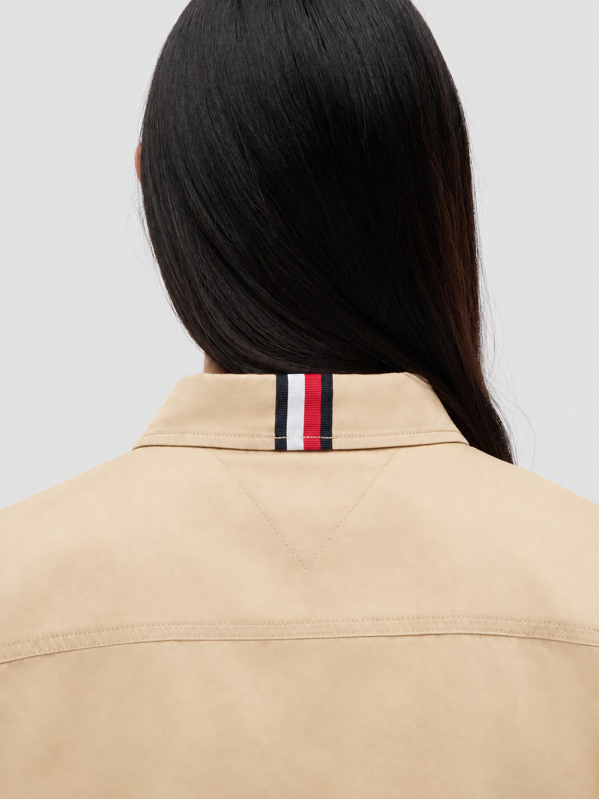 Camisa Mujer Beige Tommy Jeans