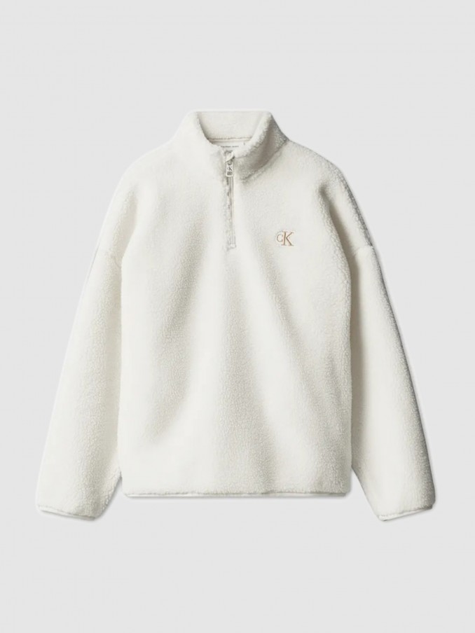 Pullover Girl White Calvin Klein
