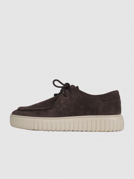 Sapato Antony Morato Homem Mocassino Allacciato Austin Suede In Camoscio