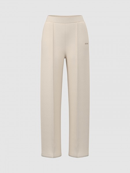 Pantalones Mujer Crema Guess Underwear