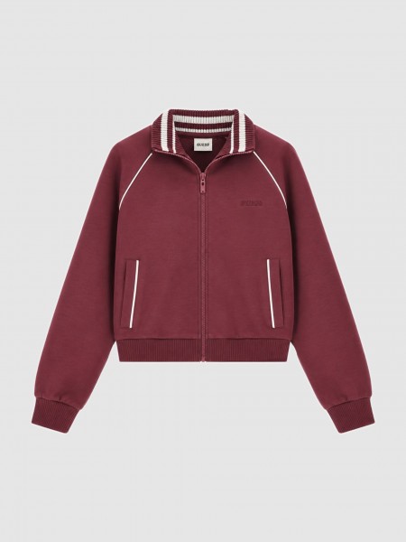 Casaco Guess Mulher Sibilla Full Zip Sweatshirt