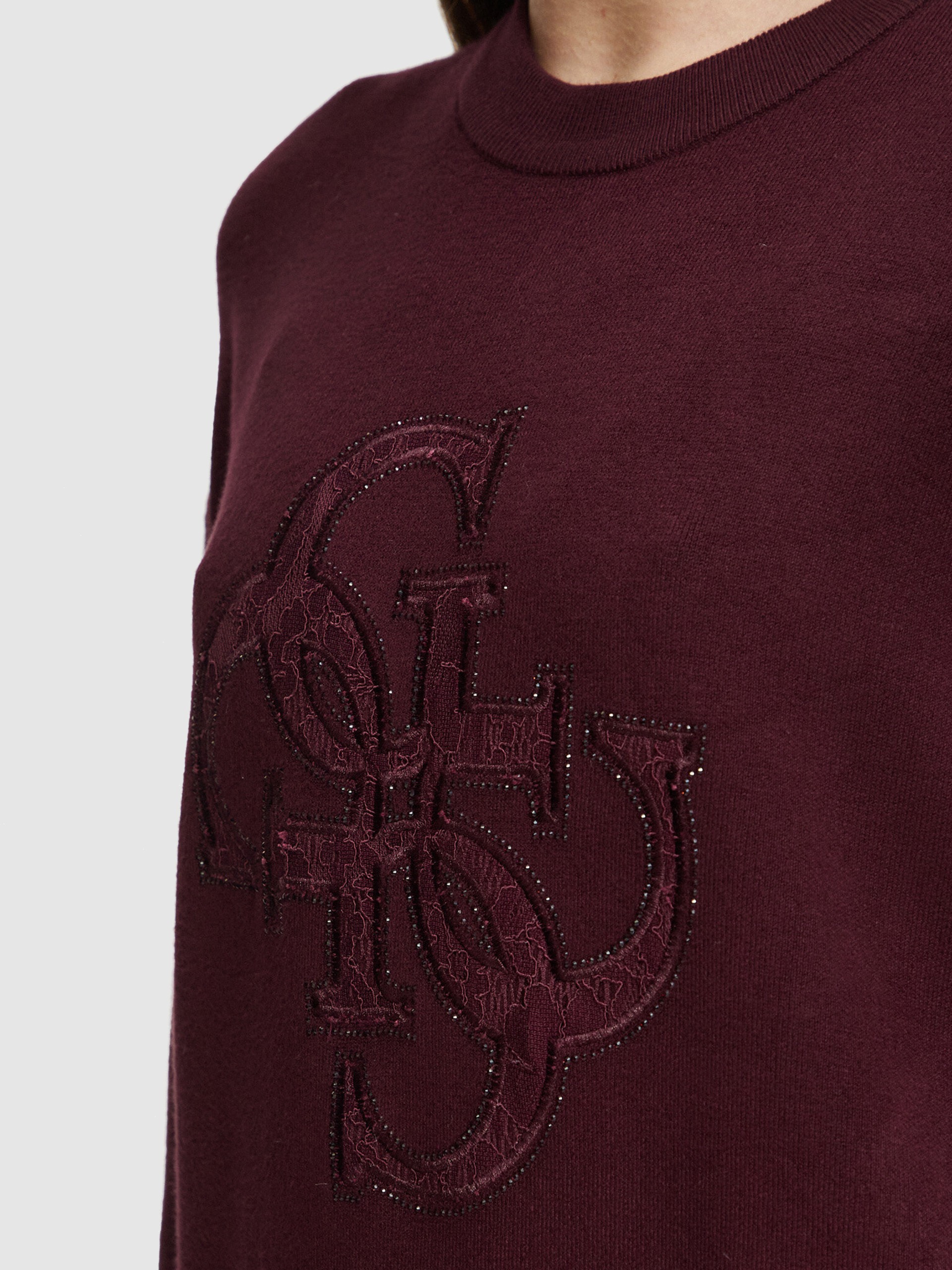 Pullover Woman Bordeaux Guess Underwear
