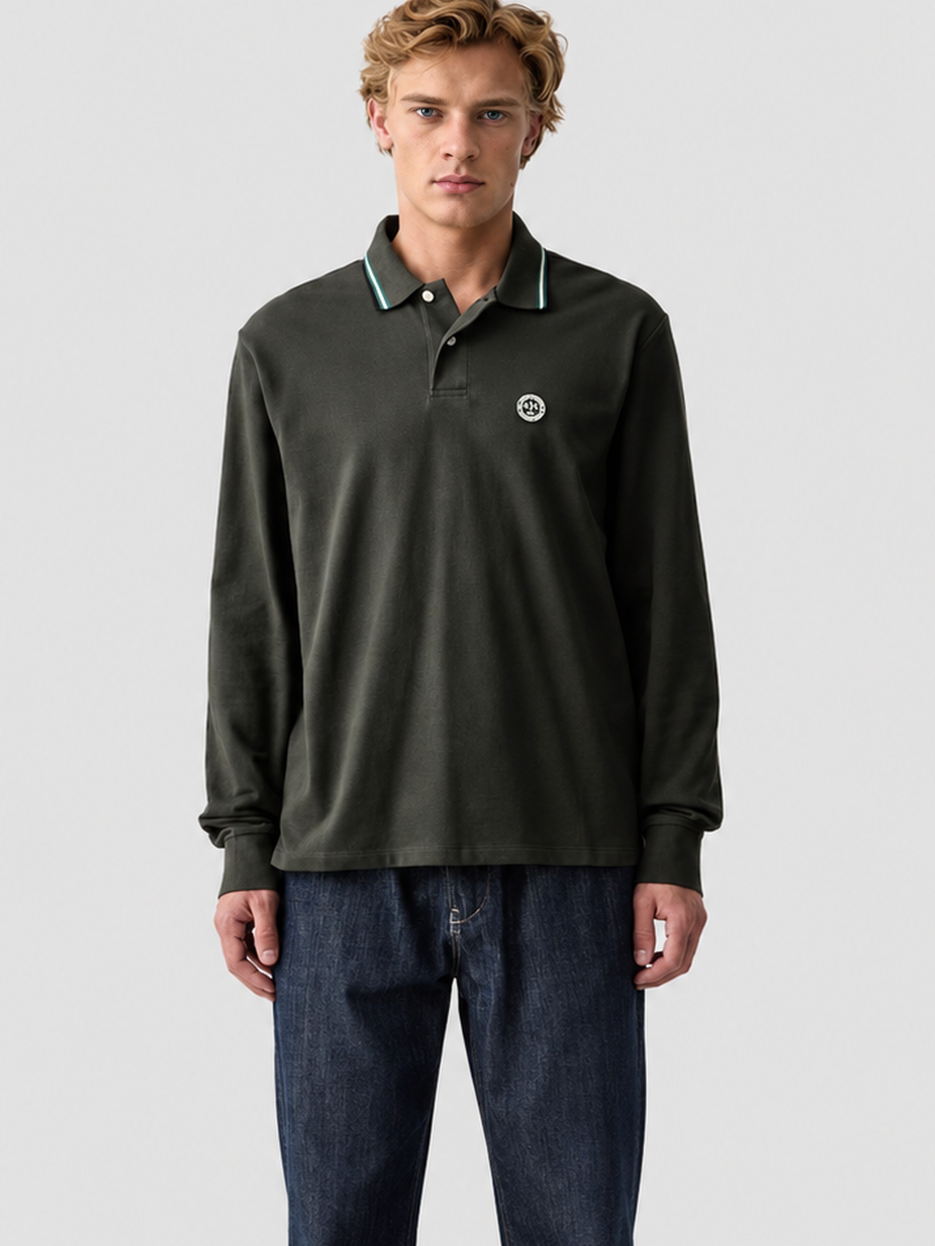 Polo Shirt Man Green Armani Exchange