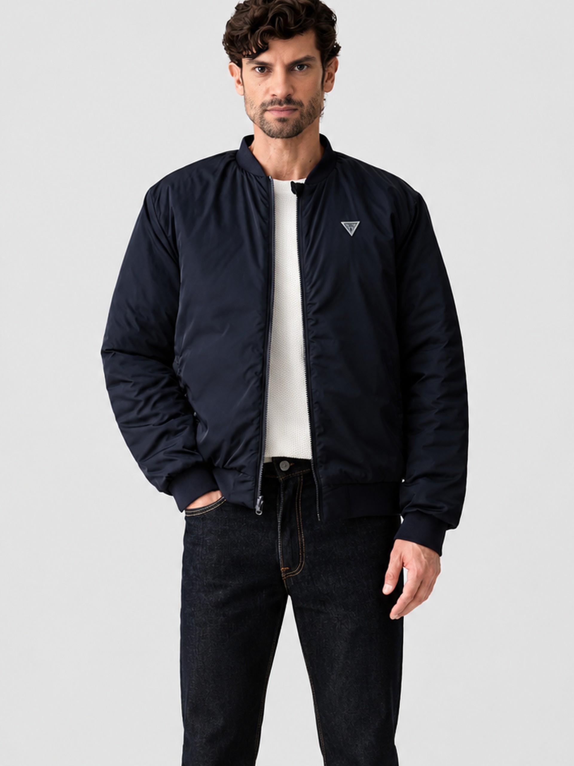 Chaqueta Hombre Azul Marino Guess Underwear