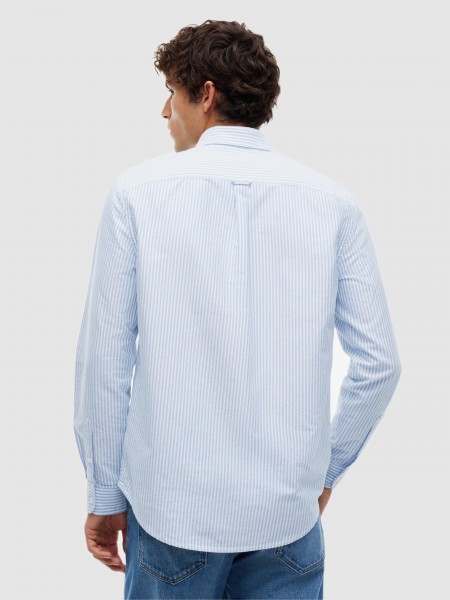 Camisa Tommy Jeans Homem Tjm Reg Stripe Oxford Shirt Ext