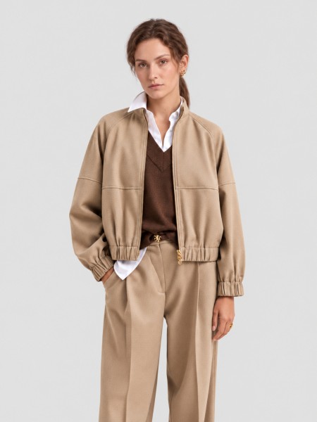 Jacket Woman Beige Lion Of Porches