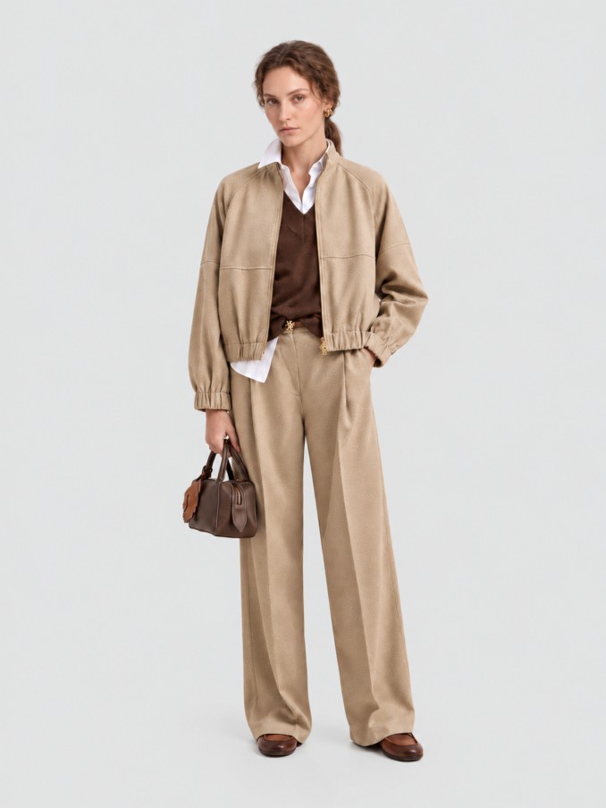 Jacket Woman Beige Lion Of Porches