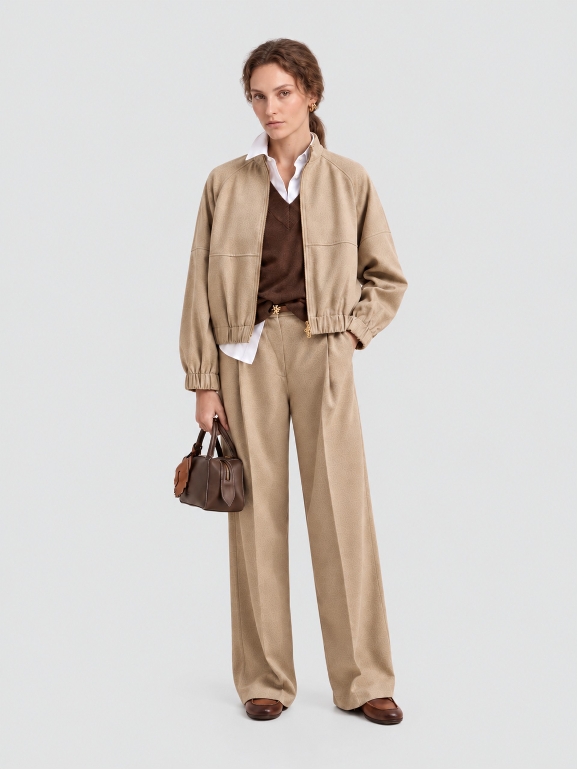 Jacket Woman Beige Lion Of Porches