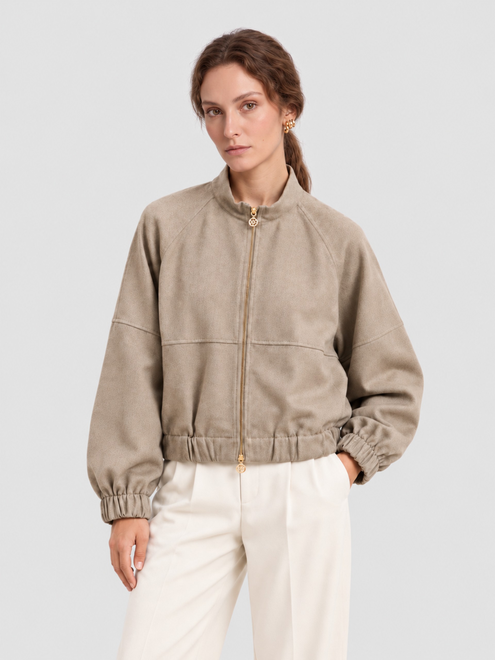 Jacket Woman Beige Lion Of Porches