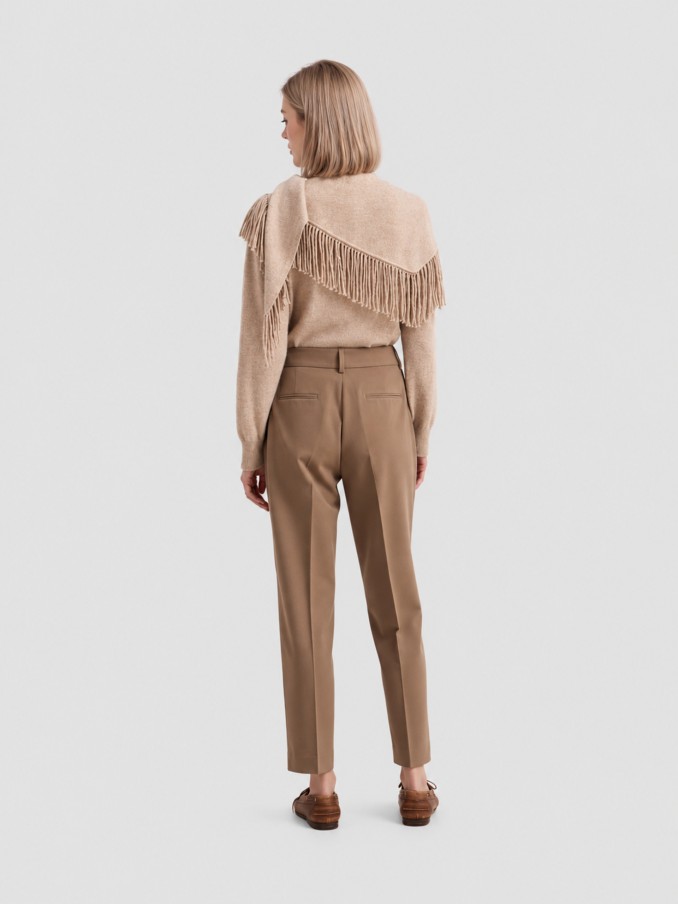 Pants Woman Beige Lion Of Porches