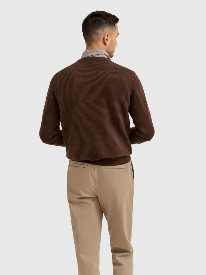 Pullover Man Brown Lion Of Porches