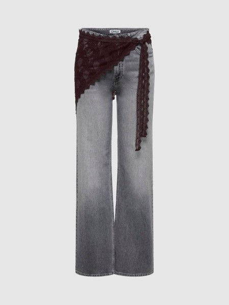 Len�o Only Mulher Onlsof Lace Scarf Wvn Ex