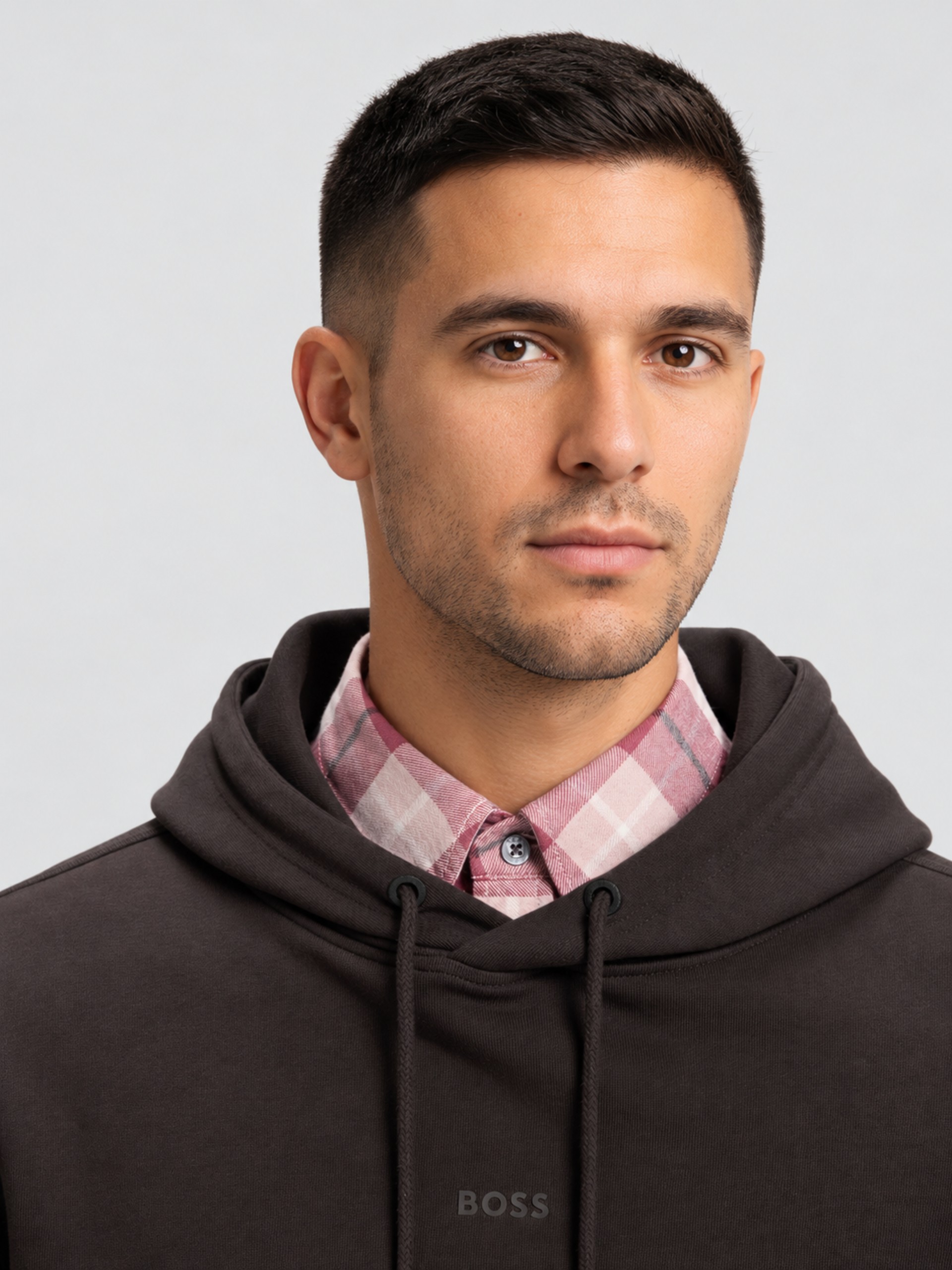Jersey Hombre Castaño Oscuro Boss