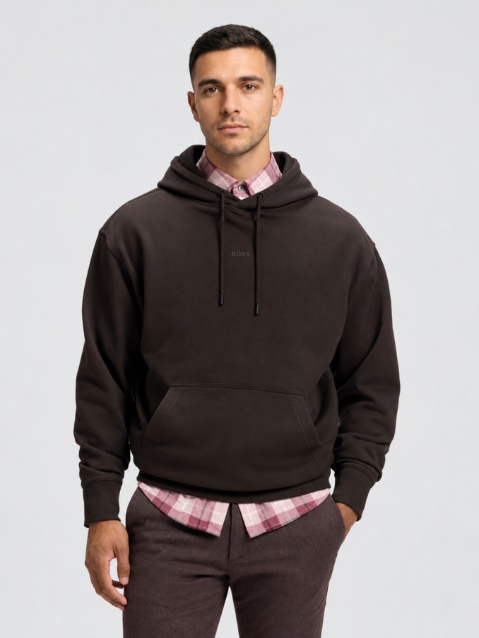 Jersey Hombre Casta�o Oscuro Boss