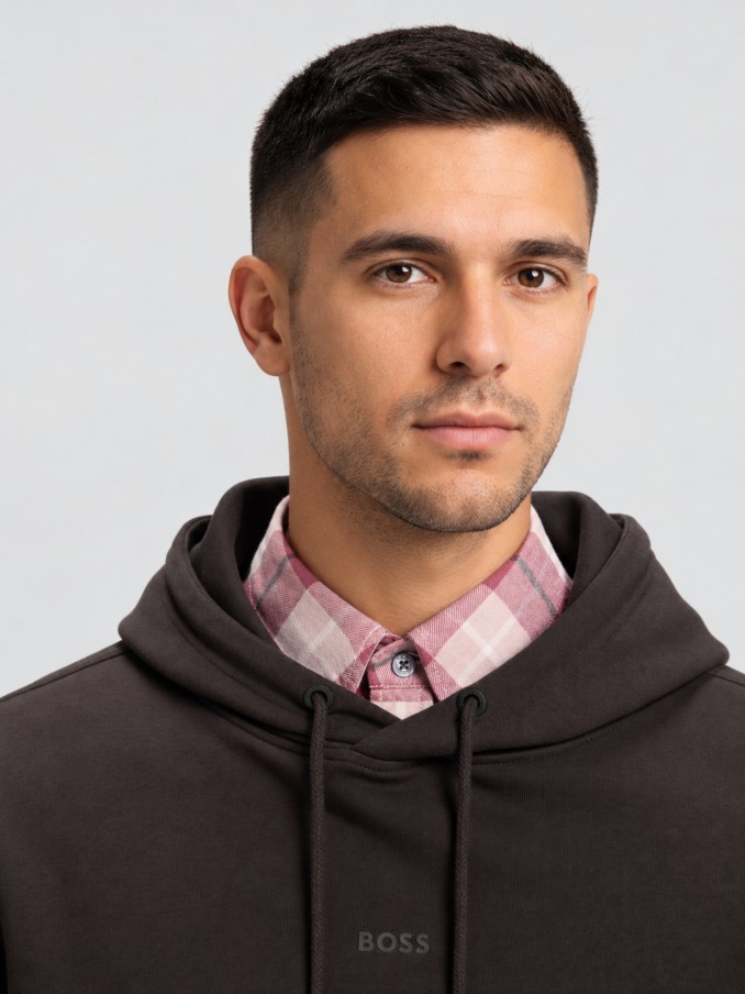 Jersey Hombre Casta�o Oscuro Boss