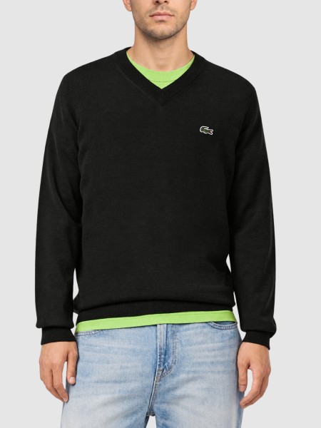 Camisola Lacoste Homem V-Neck Sweaters Male Adult Sweater