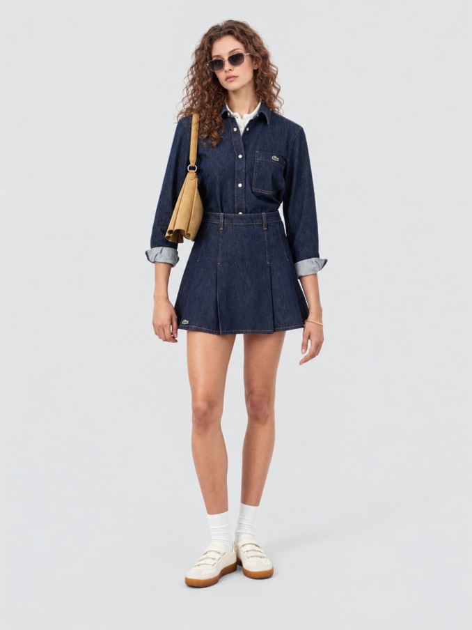 Jacket Woman Dark Jeans Lacoste
