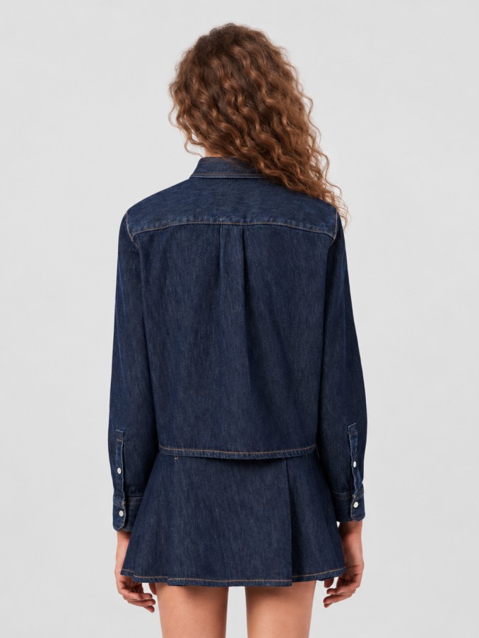 Jacket Woman Dark Jeans Lacoste