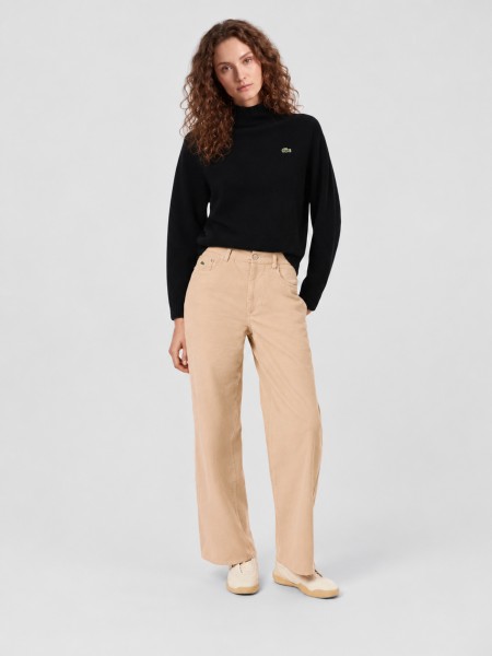 Pants Woman Beige Lacoste