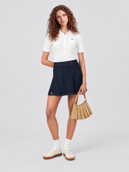 Skirt Woman Dark Jeans Lacoste