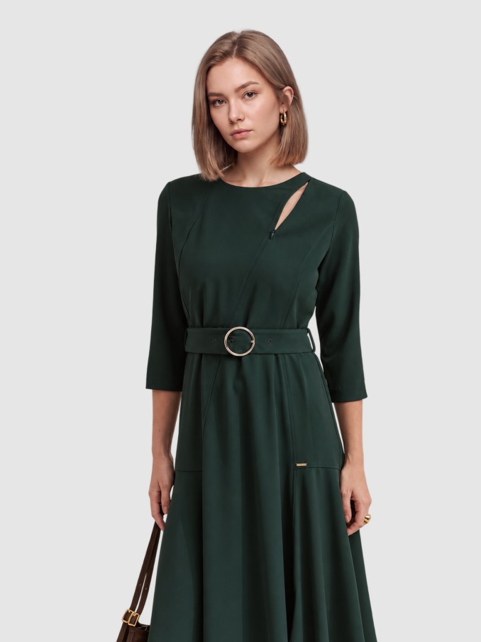 Vestido Mujer Verde Oscuro Lion Of Porches