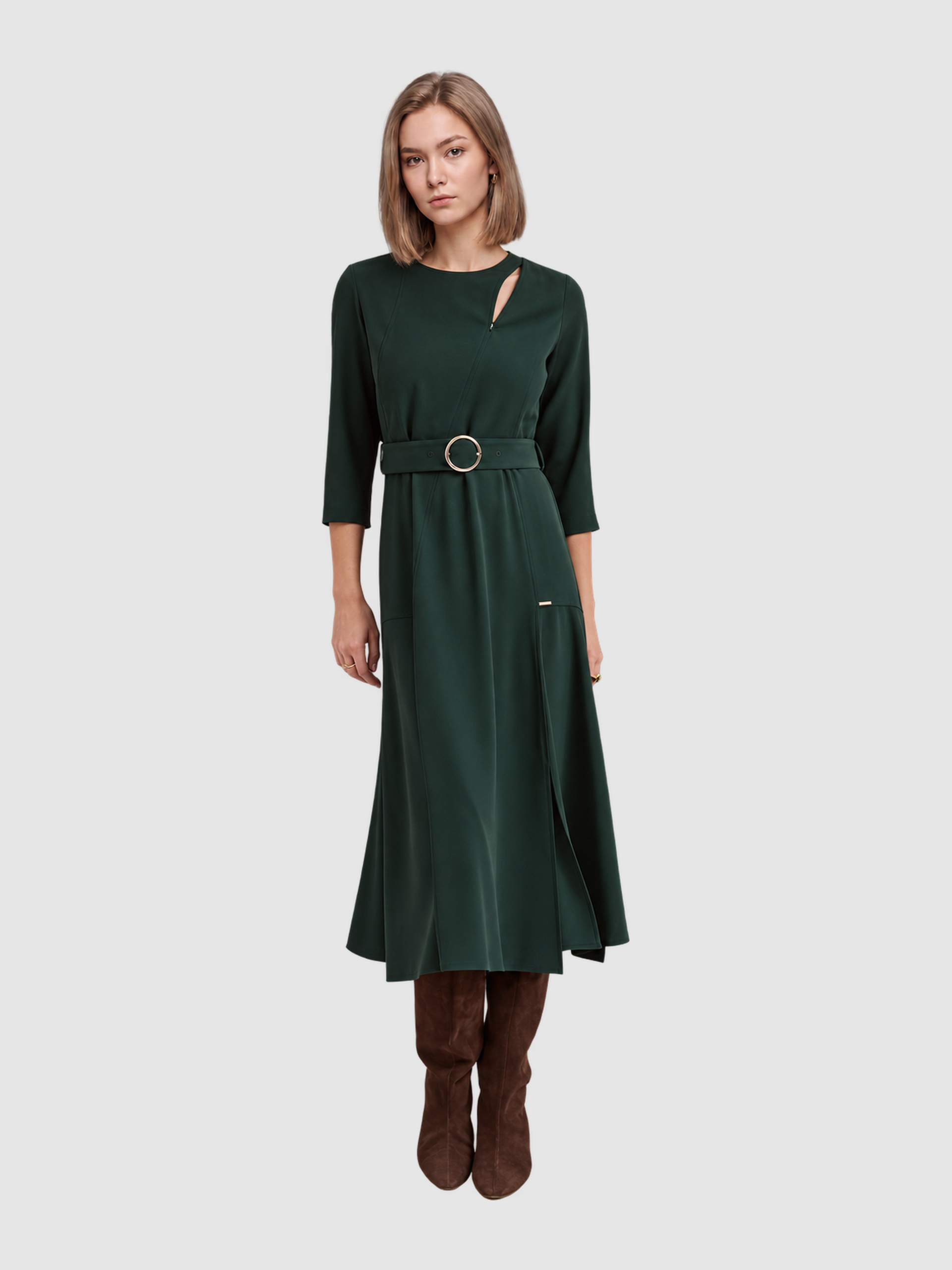 Vestido Mujer Verde Oscuro Lion Of Porches