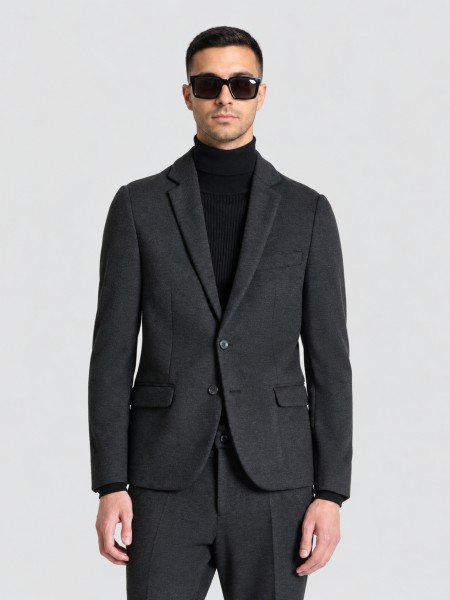 Blazer Hombre Gris Oscuro Antony Morato Blazer Hombre Gris Oscuro Antony Morato