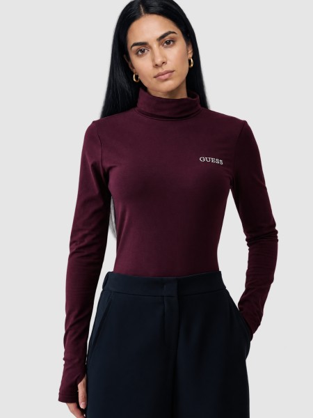 Pullover Woman Bordeaux Guess Underwear