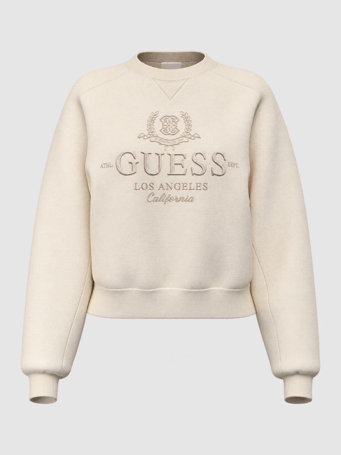 Pullover Woman Cream Guess Underwear