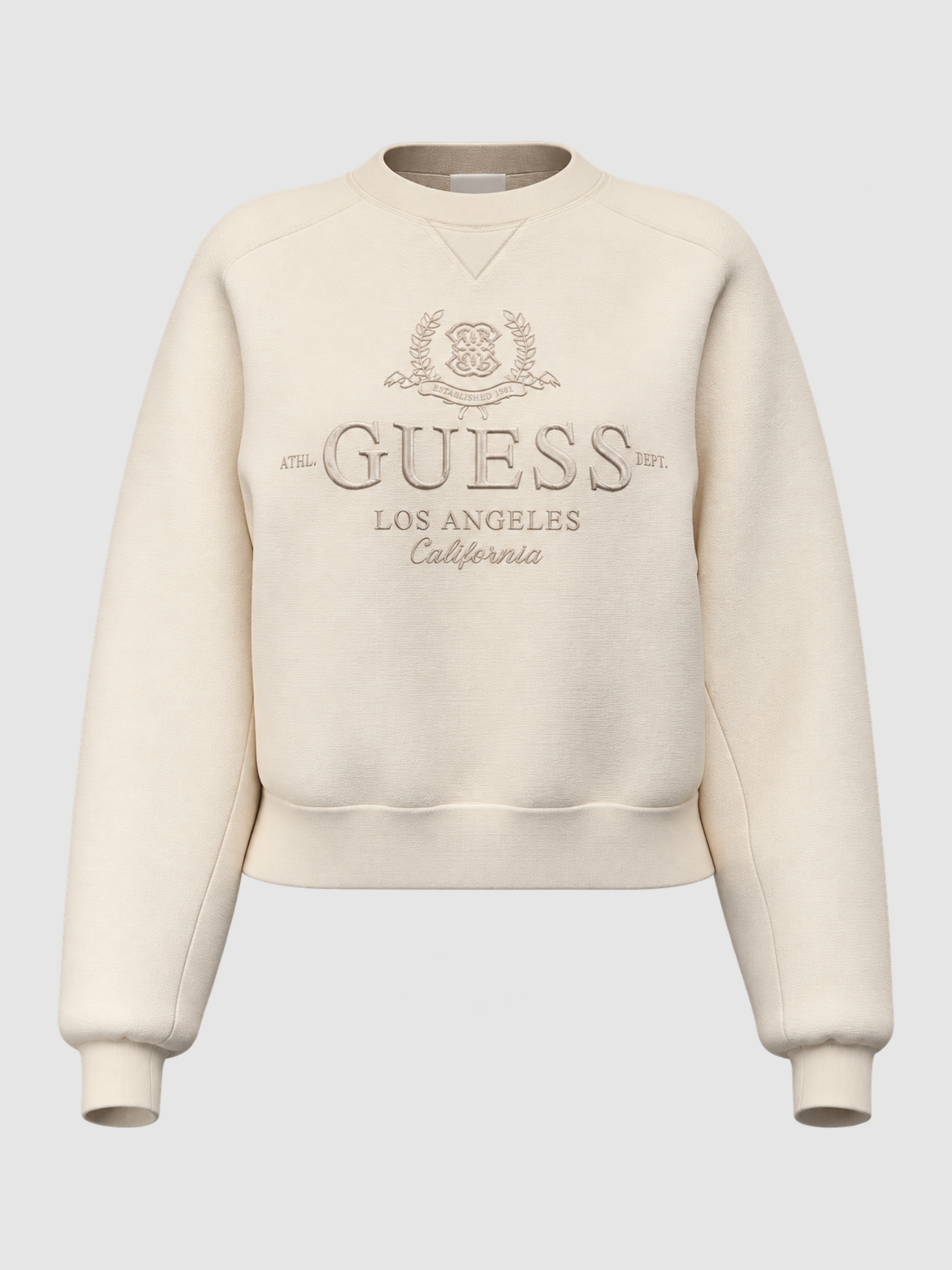 Sueter Mujer Crema Guess Underwear