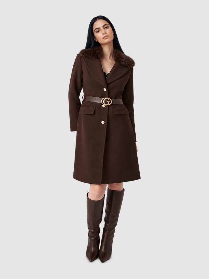 Jacket Woman Dark Brown Guess