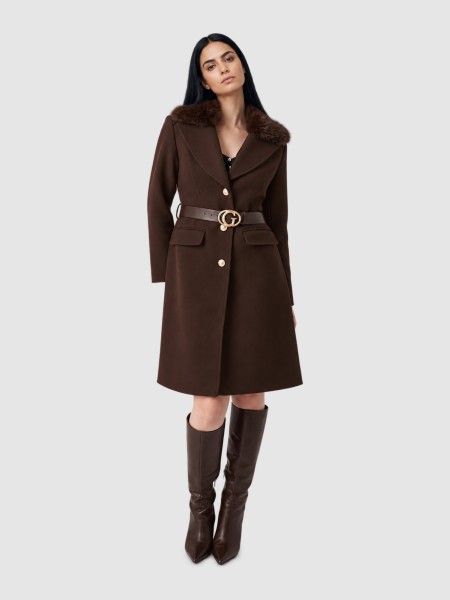 Jacket Woman Dark Brown Guess