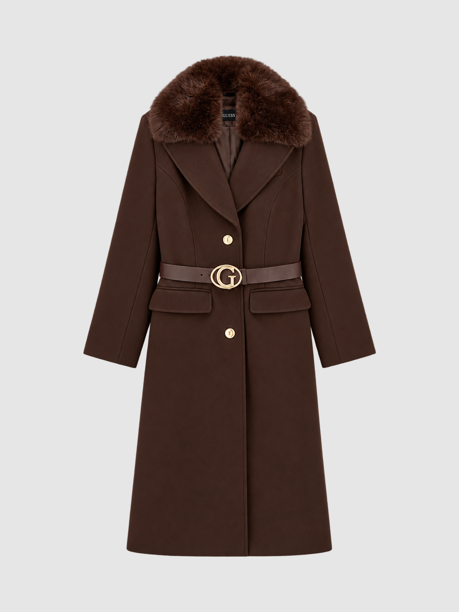 Chaqueta Mujer Castaño Oscuro Guess