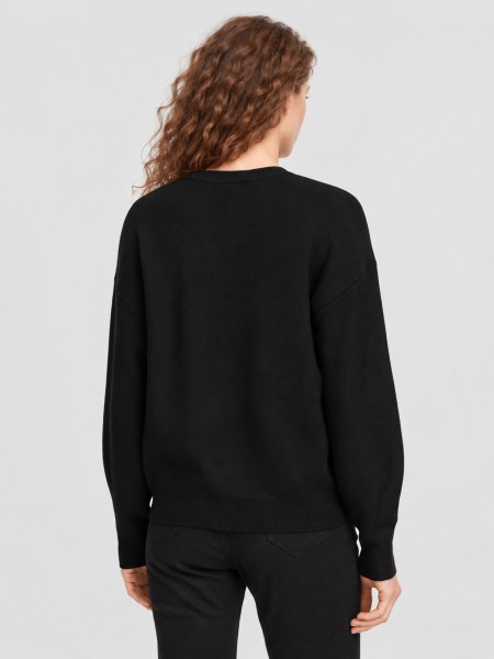 Pullover Woman Black Guess Underwear Pullover Woman Black Guess Underwear