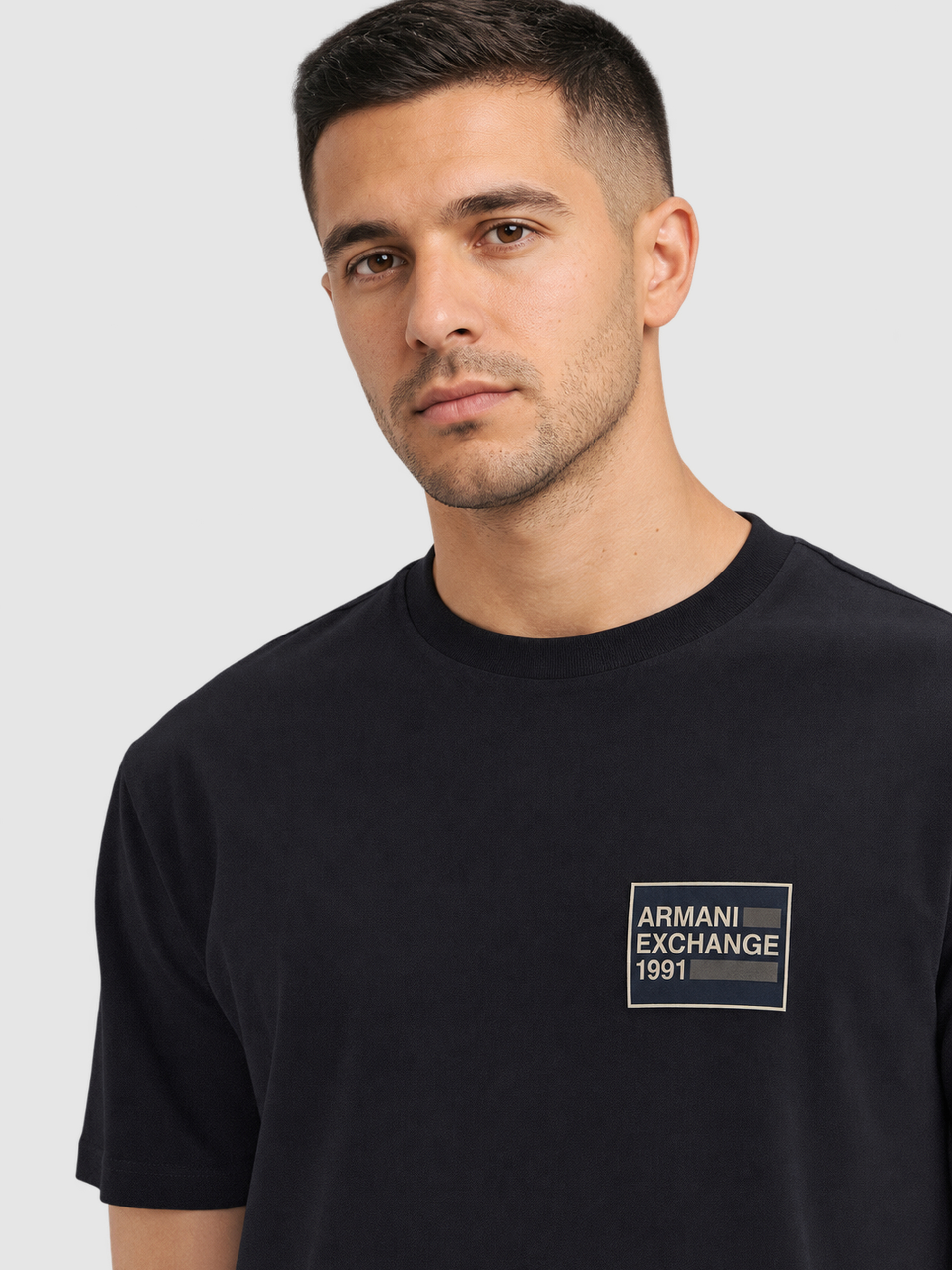 Camiseta Hombre Azul Marino Armani Exchange