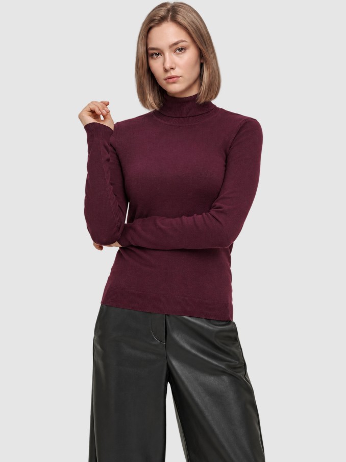 Pullover Woman Bordeaux Vero Moda