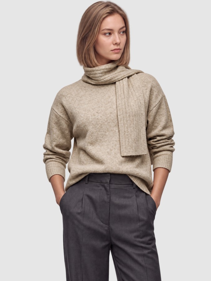 Sueter Mujer Beige Vero Moda